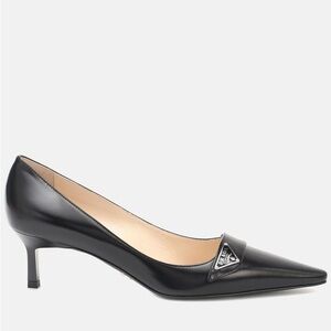 EUC Prada 55 Leather Logo Pumps 39.5